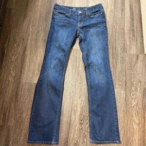 Mossimo Denim Women’s 8L Dark Wash Bootcut Jeans Long Inseam Stretch